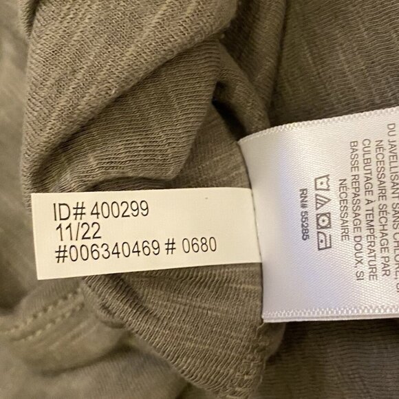 Express Womens Scoop Neck Padded Shoulder Sleeveless Tee Olive Green Size XS NWT - Picture 16 of 16